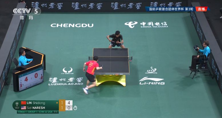 中国队三连胜再添一胜 混双女单男单全面压制美